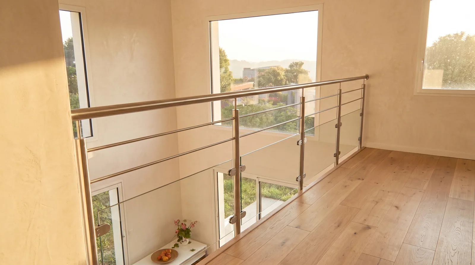 Garde-corps mezzanine verre Côte d'Azur